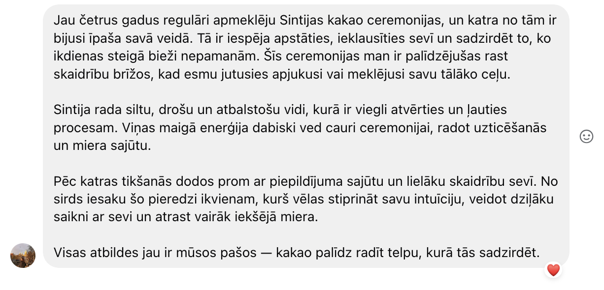 Evas atsauksme